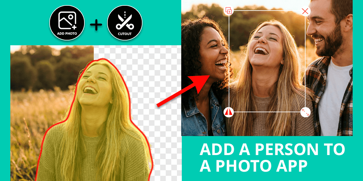 add a person to a photo cover