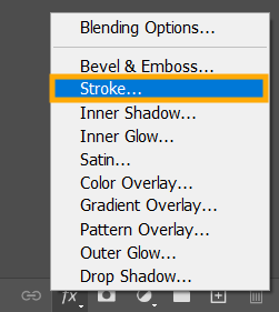 add stroke to make collage in photoshop