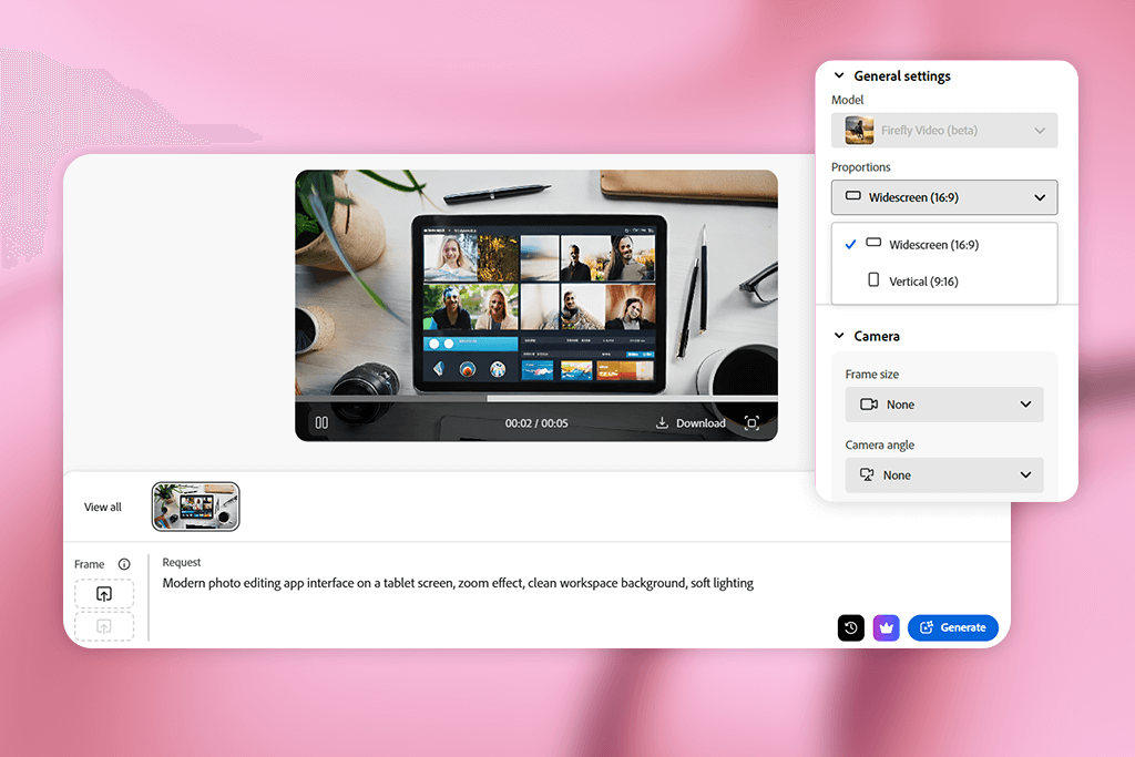 adobe firefly video ai generator