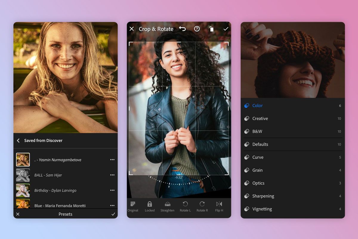 adobe lightroom mobile photographers app