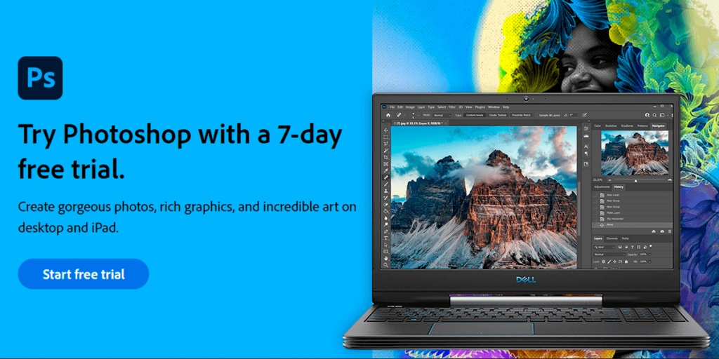 photoshop free trial download for windows 10