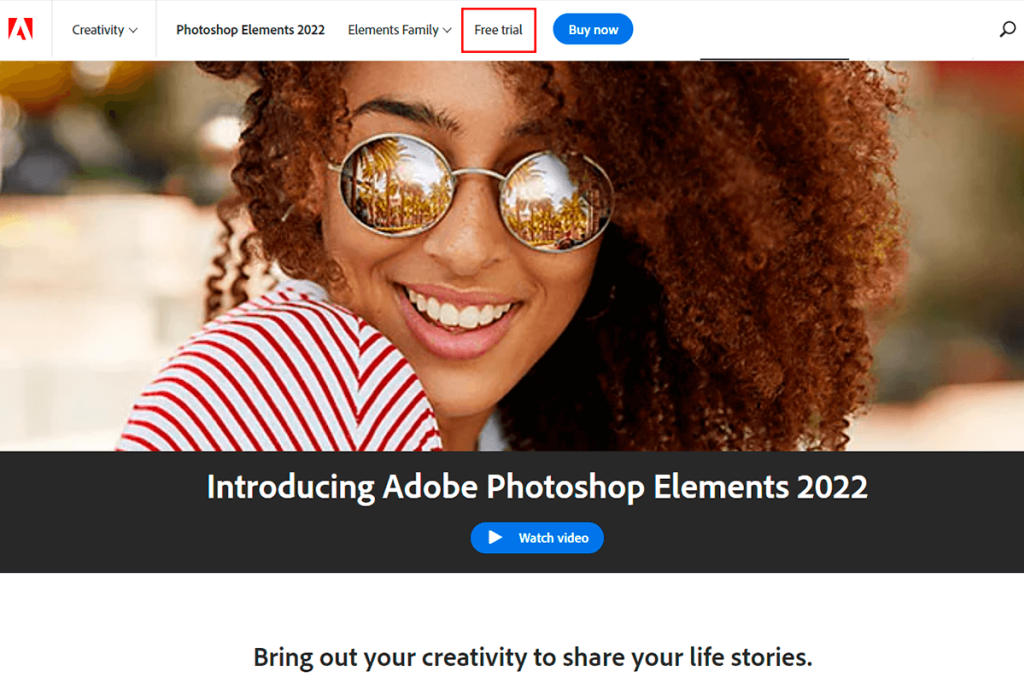 adobe photoshop elements download page