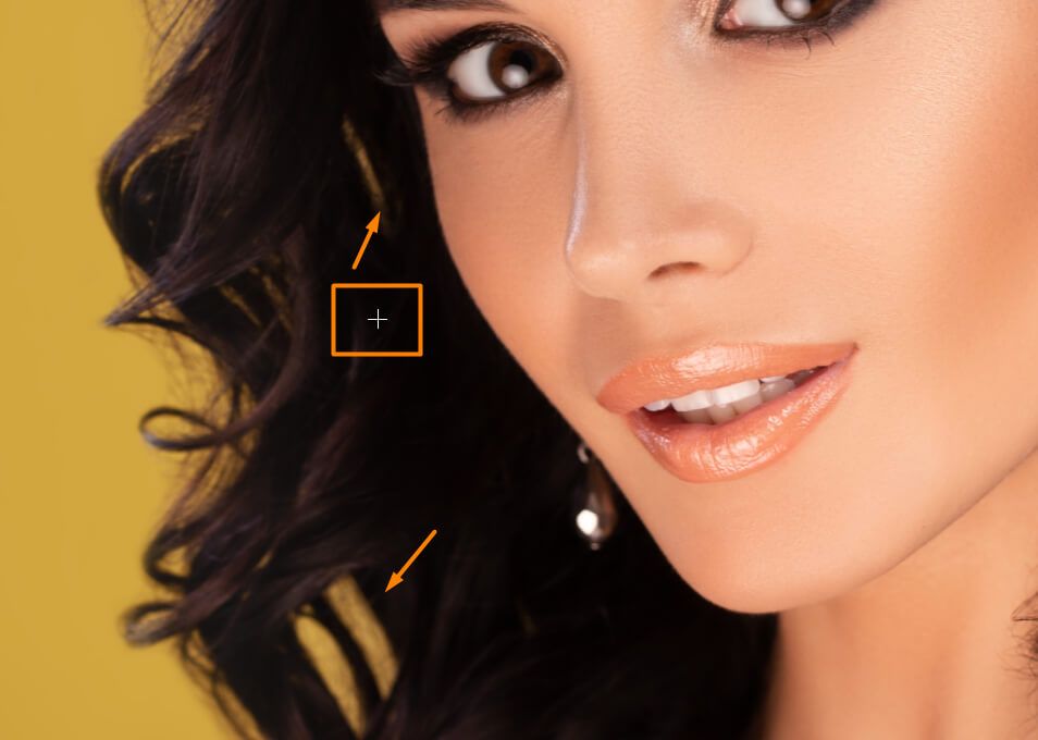 how to get rid of hair on face photoshop