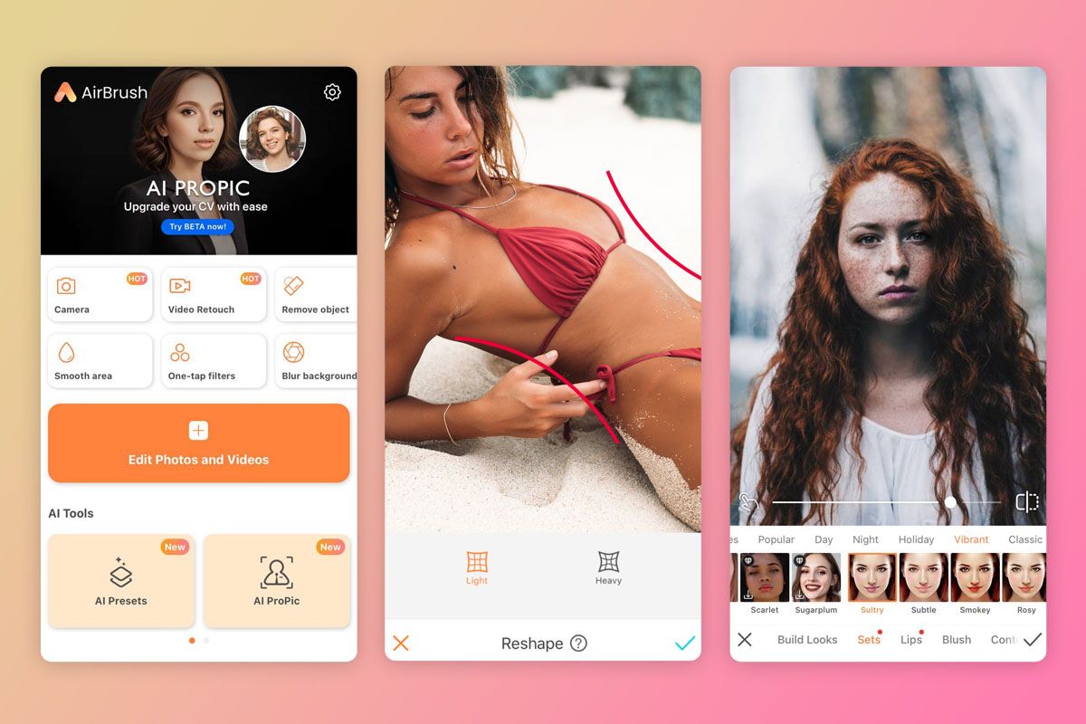 airbrush app to make you look skinny