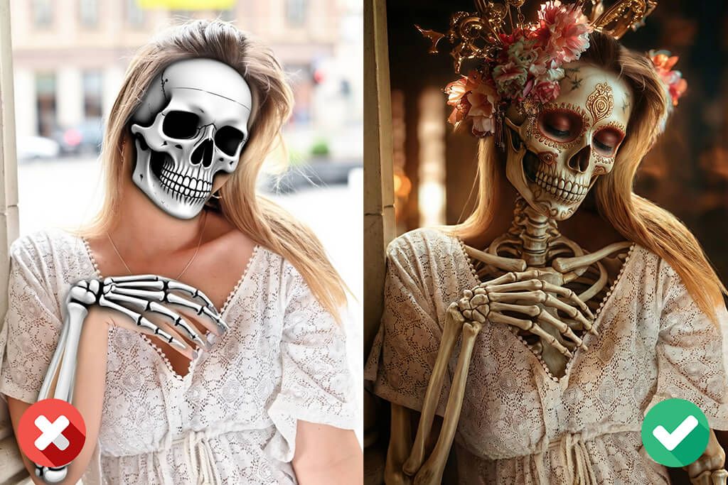 app for skeleton photo edit mistakes