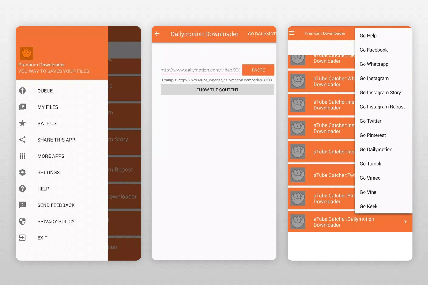 atube cather app to download youtube videos interface