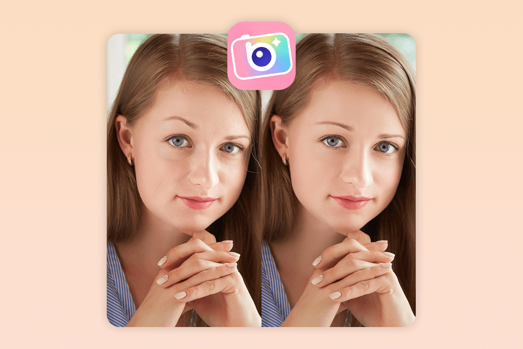 beautyplus app to fix asymmetrical face in photos