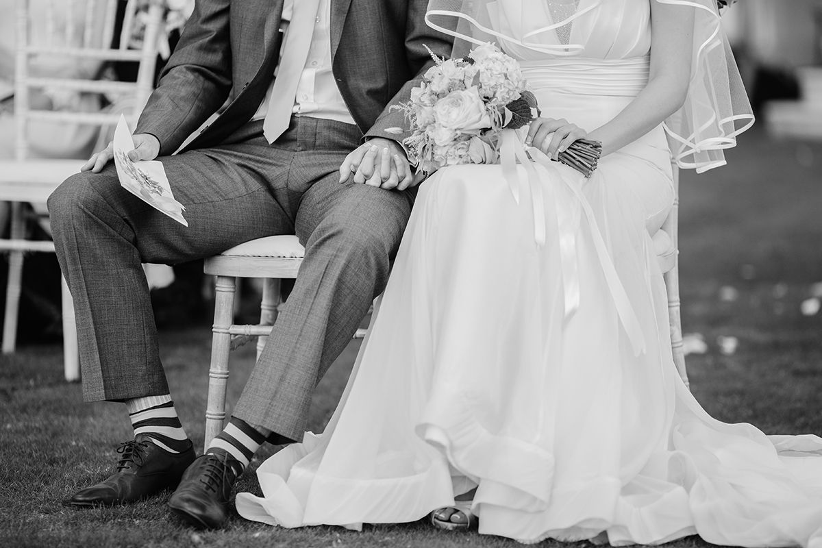 black and white wedding photos