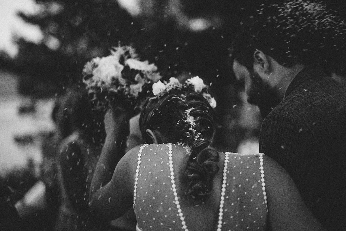 black and white wedding photos