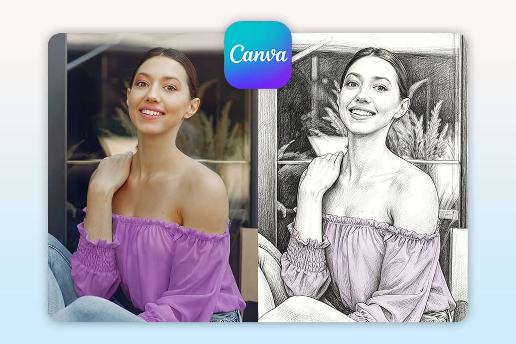 canva app that turns photo into sketch