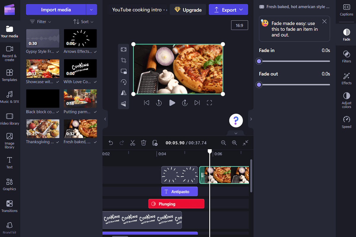 clipchamp free video editor