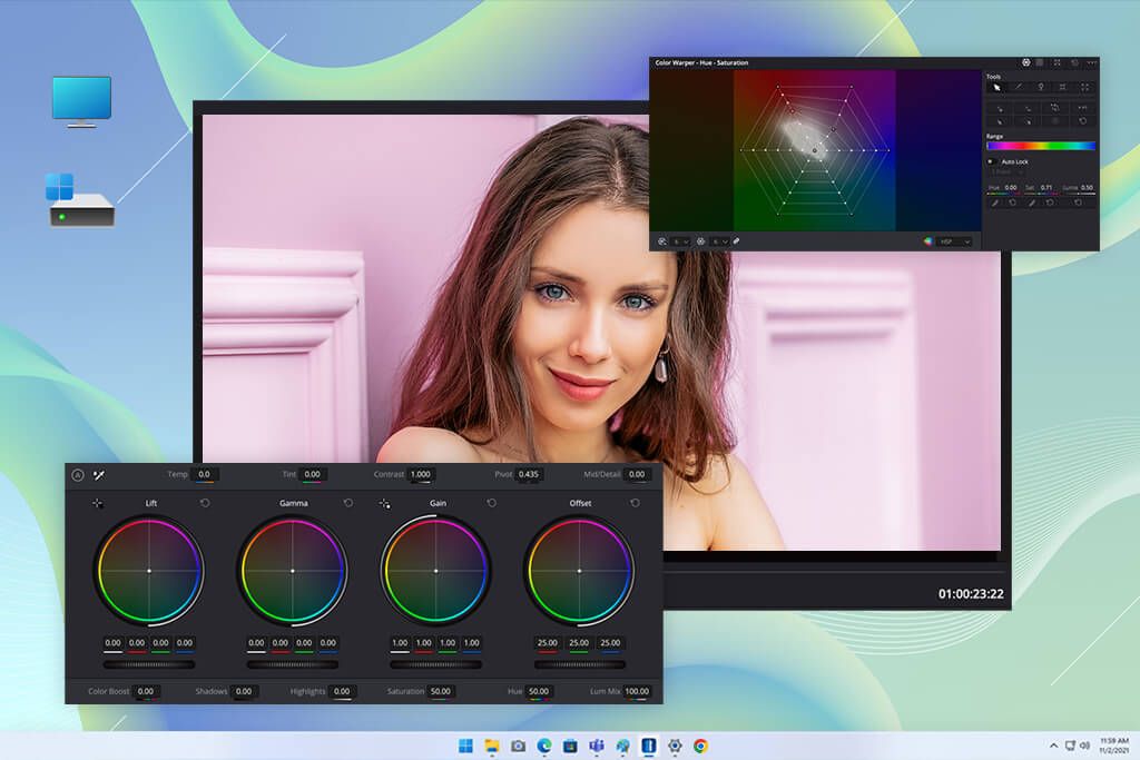 davinci resilve software for color grading