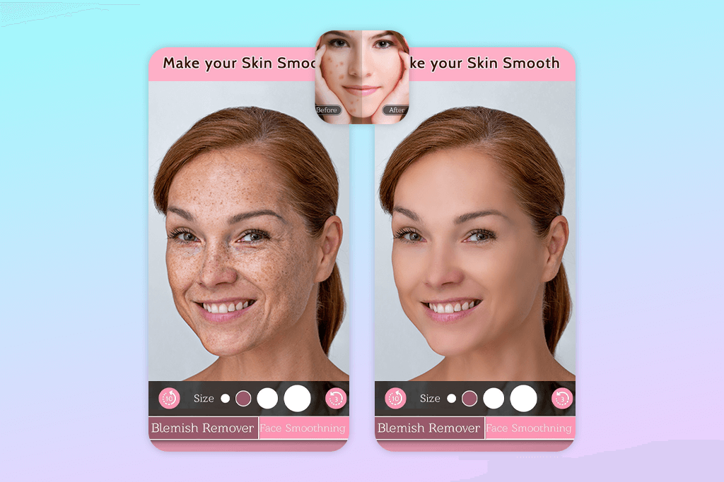 face blemish remover smooth app to smooth skin