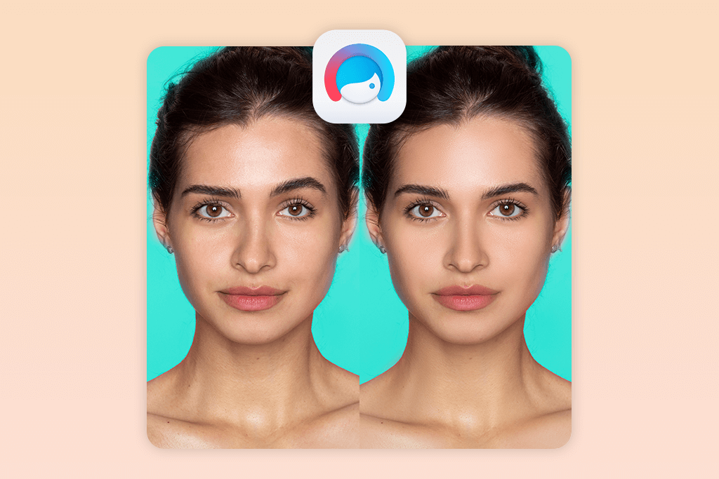 facetune app to fix asymmetrical face in photos