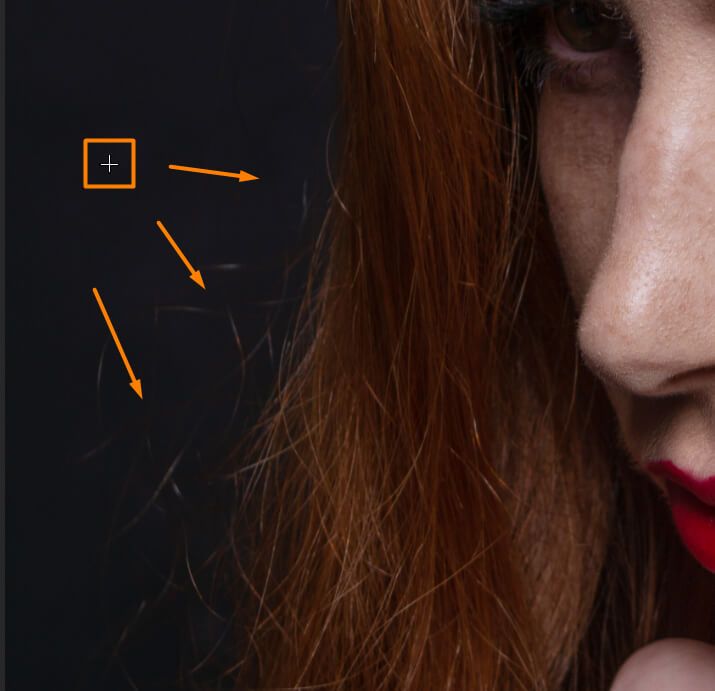 fixing hair in adobe photoshop