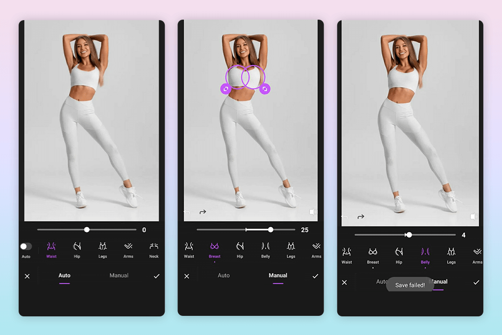 fixplus breast enlargement app interface