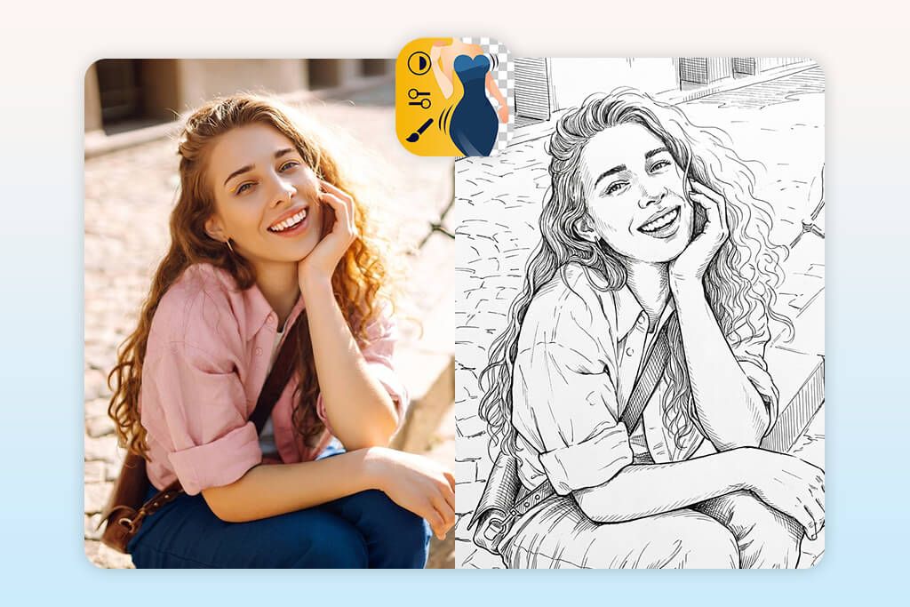 fixthephoto app that turns photo into sketch