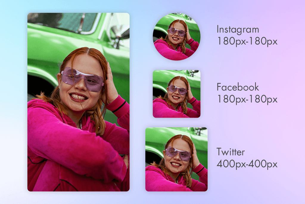 flash photo with retro vibe profile picture ideas