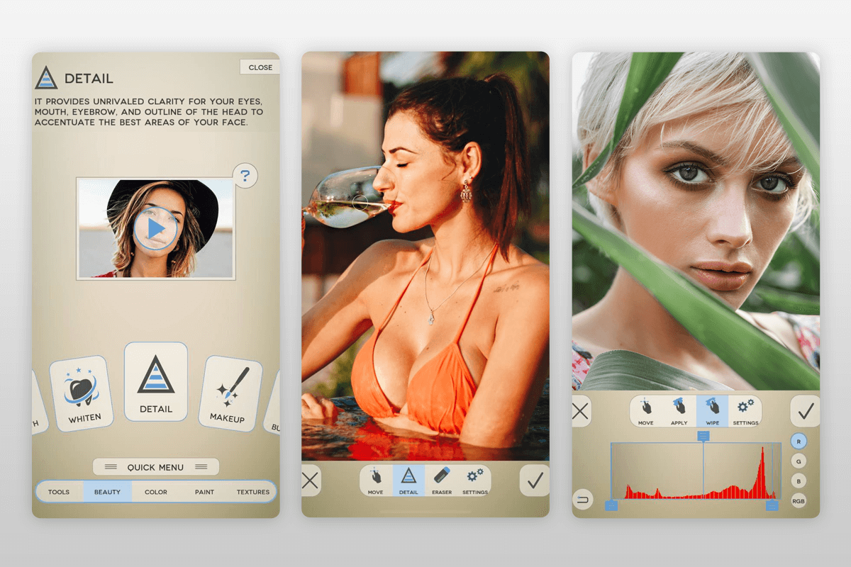 fotogenic app to unblur pictures interface