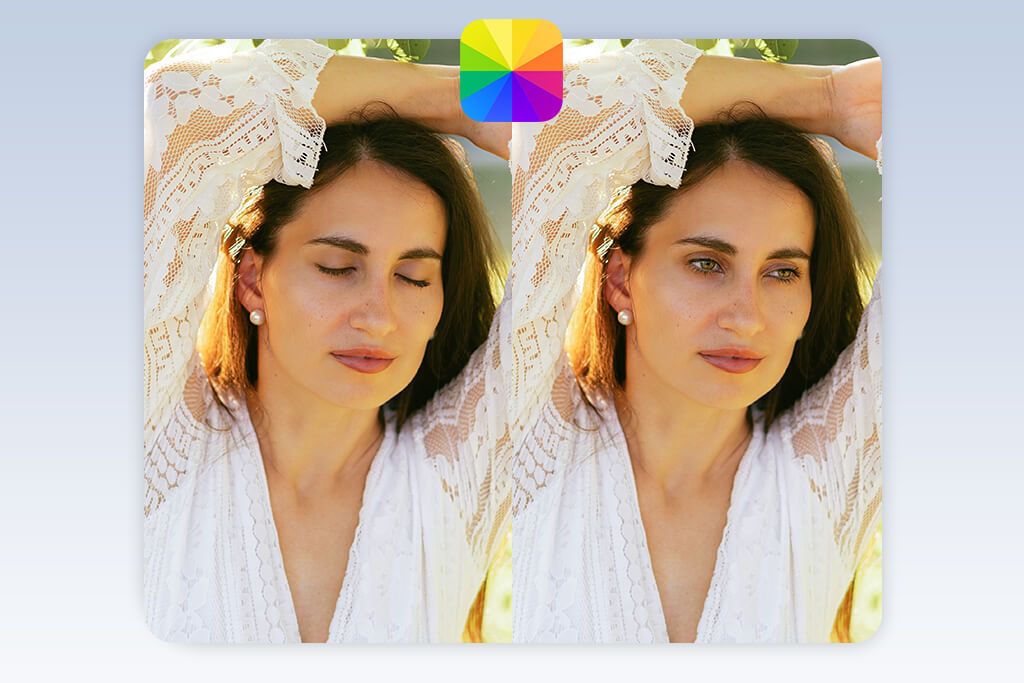 fotor app to open eyes in photo