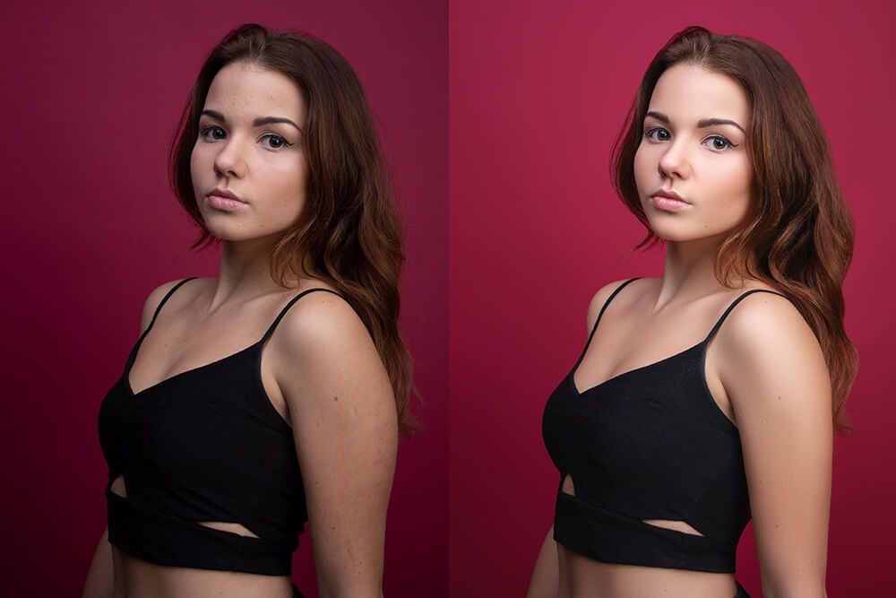 high end retouching Services List Dodge and Burn effect