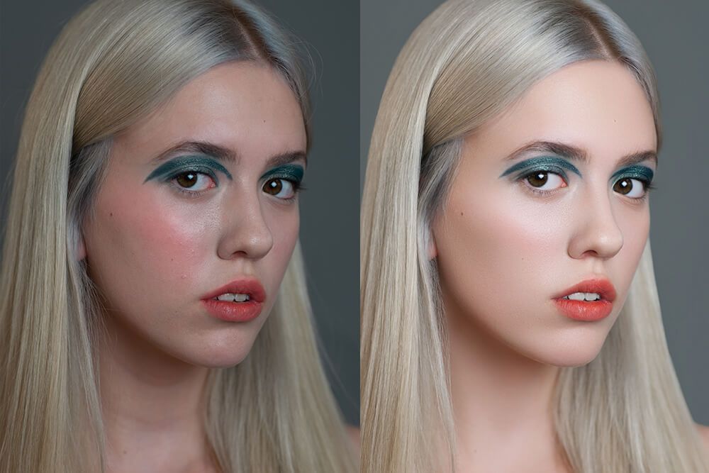 high end photo retoucher Services Makeup adjustment