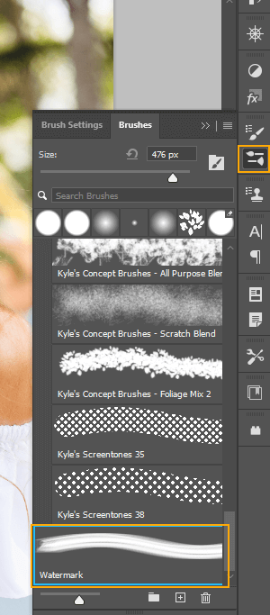how to make a professional photography watermark brushes