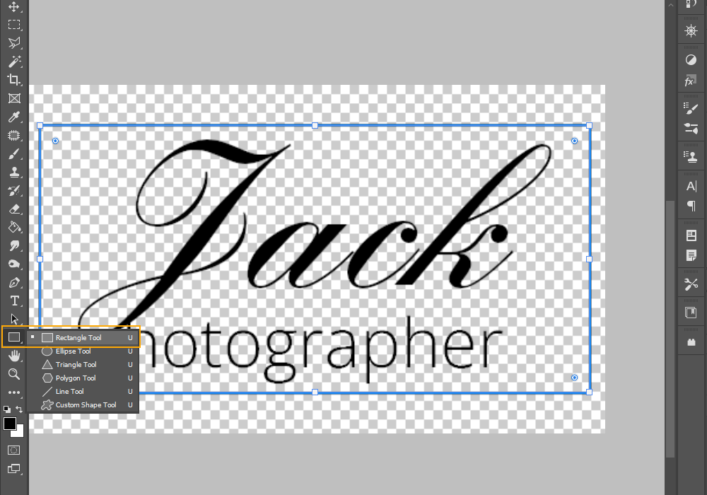 how to make a professional photography watermark frame text