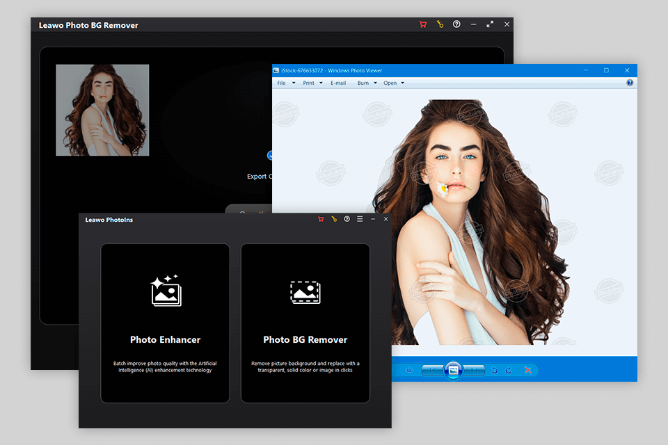 leawo photo bg remover tool