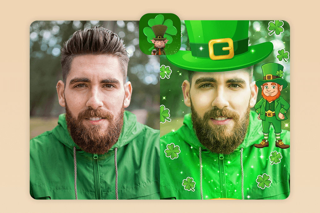leprecam add leprechaun to photo app