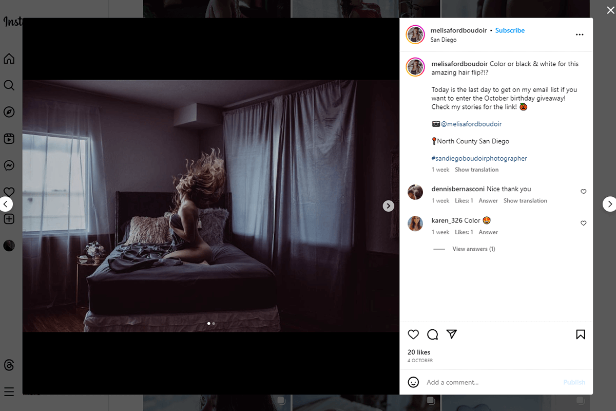 melisa ford best boudoir photographer