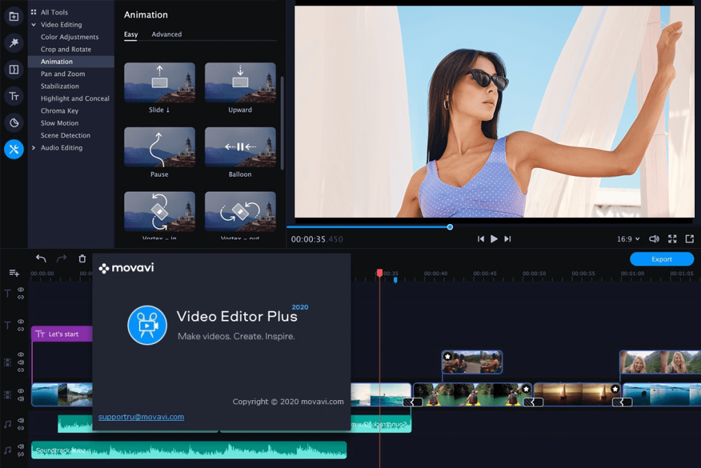 Movavi Video Editor Video Editing Software PNG, Clipart, Area