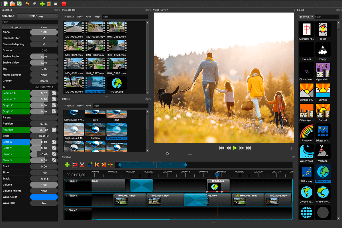 openshot free video editor