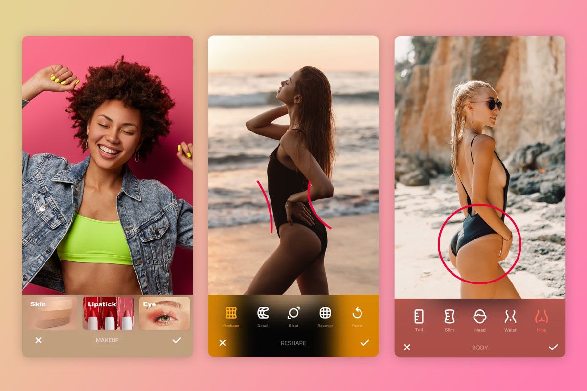 peachy app to make you look skinny