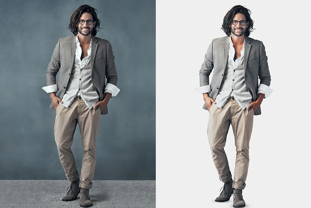 picture retouching service Backdrop replacement