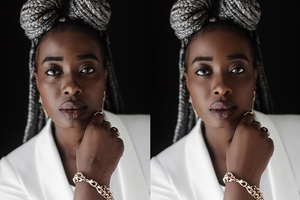 photo retouching service Blemishes removal