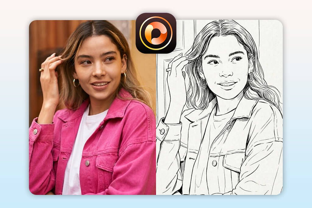 photodirector app that turns photo into sketch