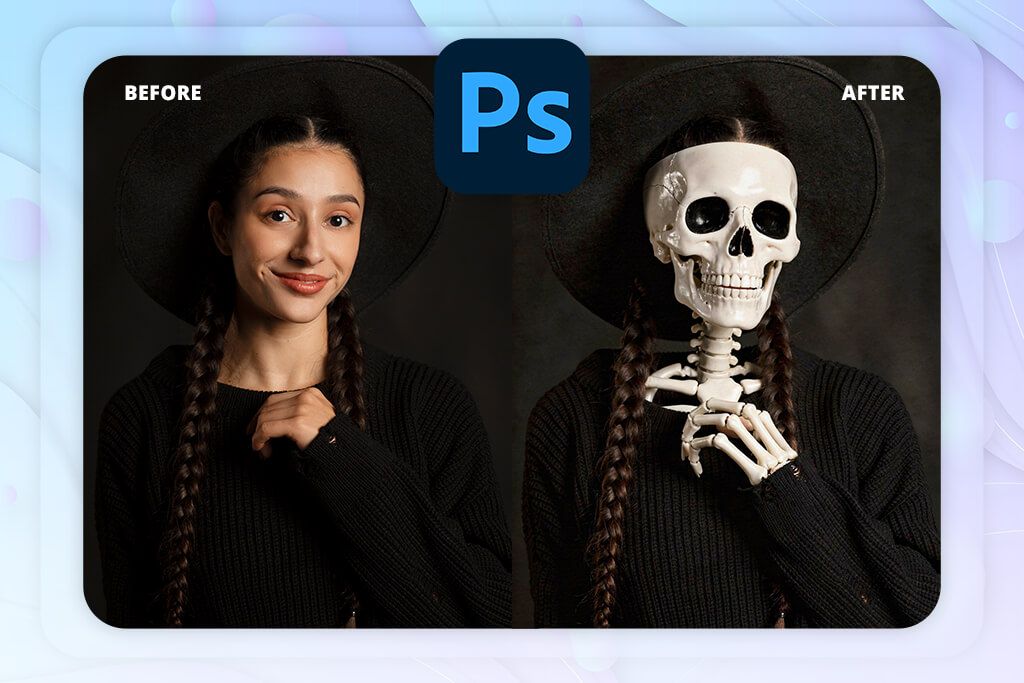 photoshop app for skeleton photo edit
