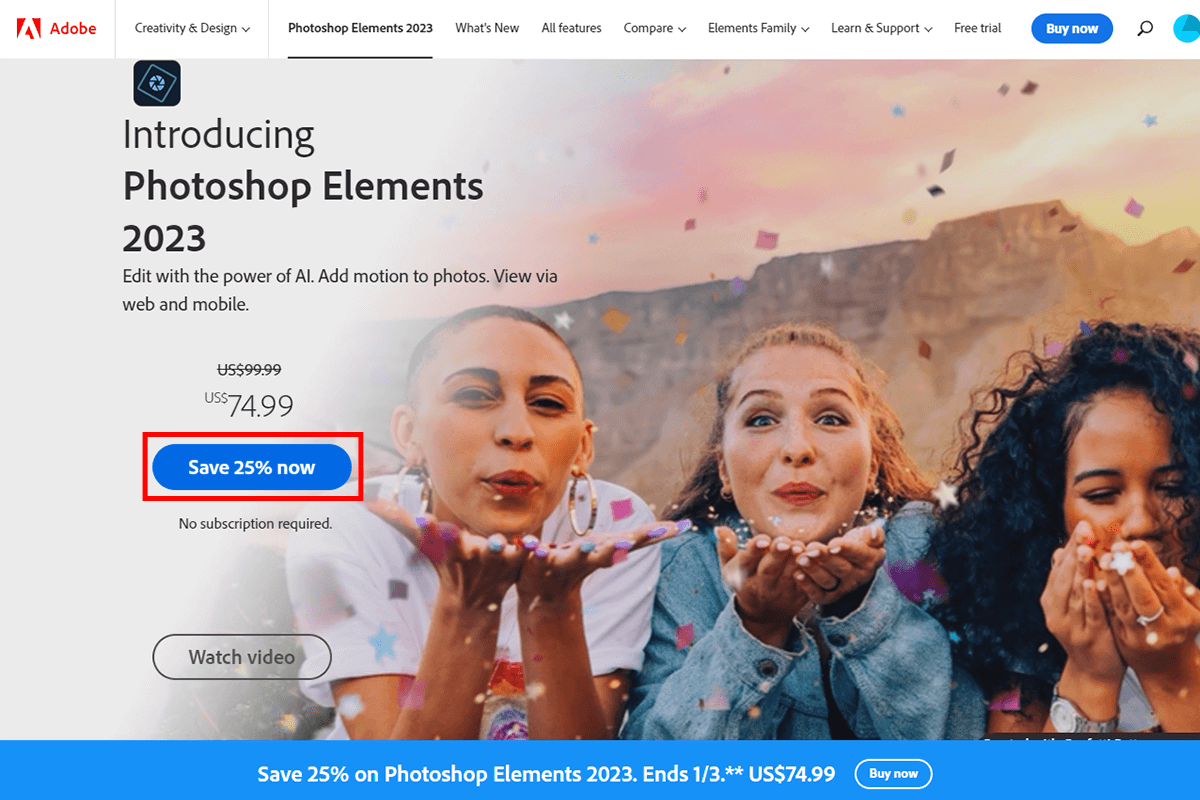 photoshop elements free trial download