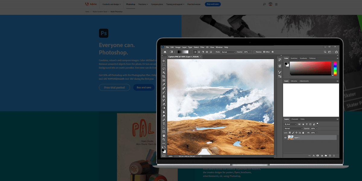 photoshop free download for windows 8