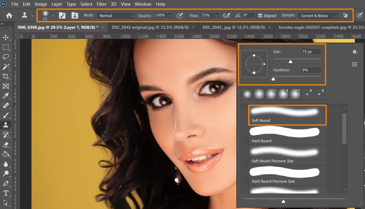 photoshop hair editing
