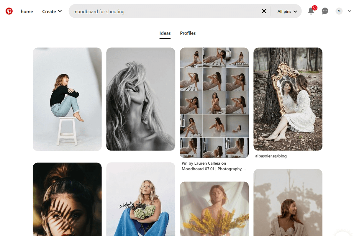 photoshot tips moodboard pinterest