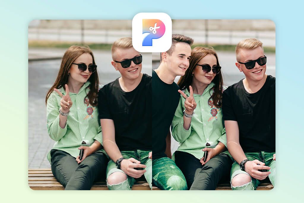 pokecut add a person to a photo app