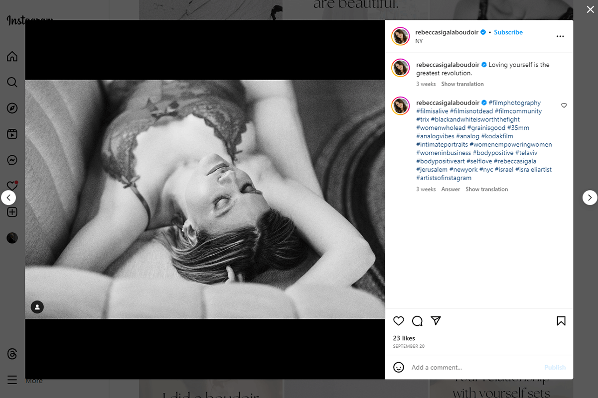 rebecca sigala best boudoir photographer