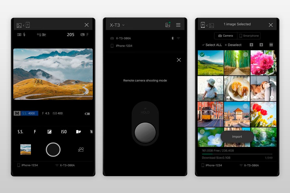 using mobile application to transfer travel photos