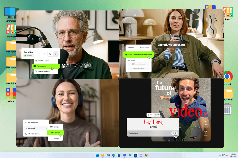 veed io subtitle software