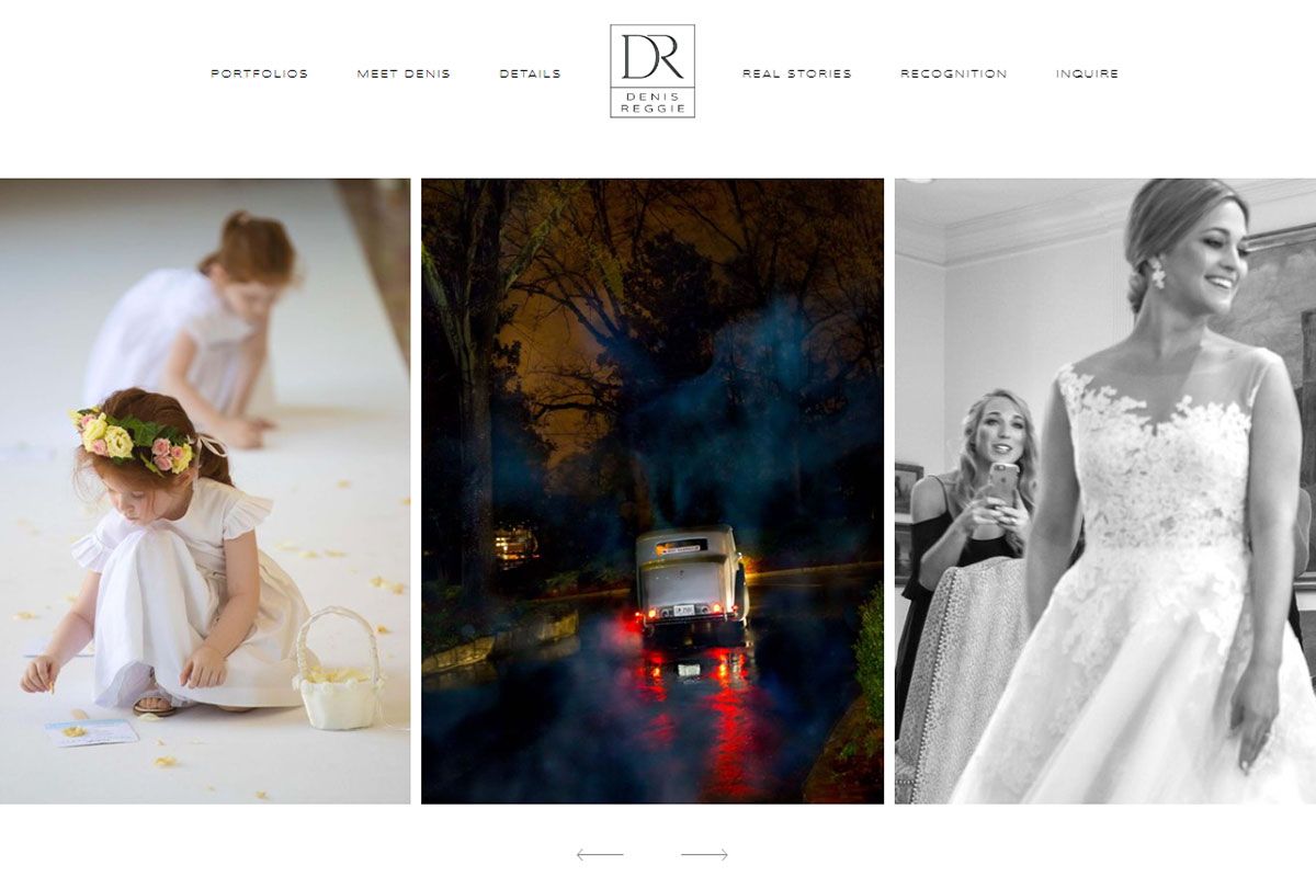 wedding photography websites denis reggie