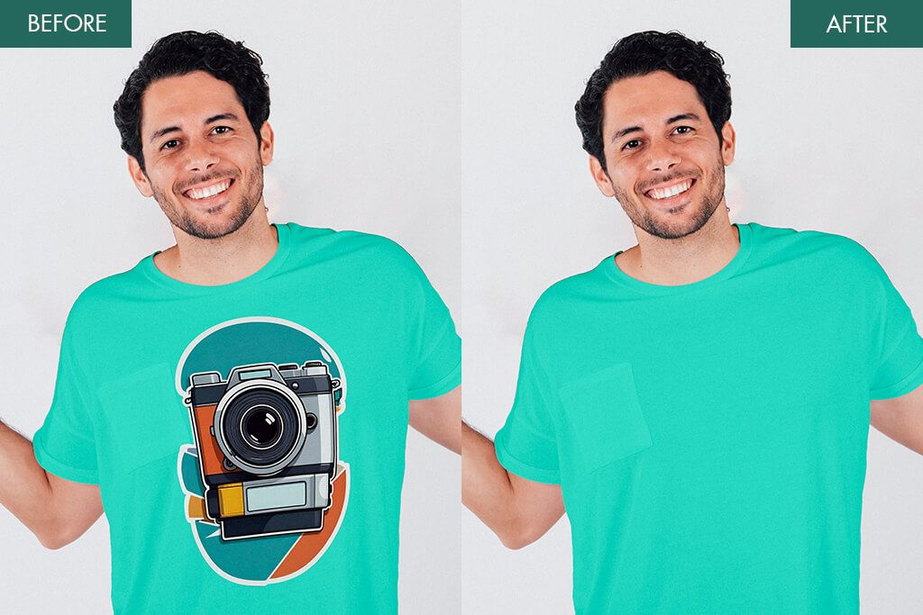 weedit photos remove logo from shirt before after