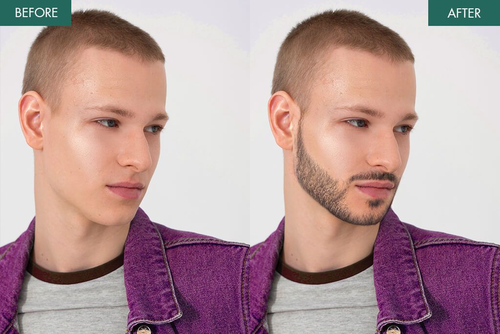 weedit retouch beard editing service before after