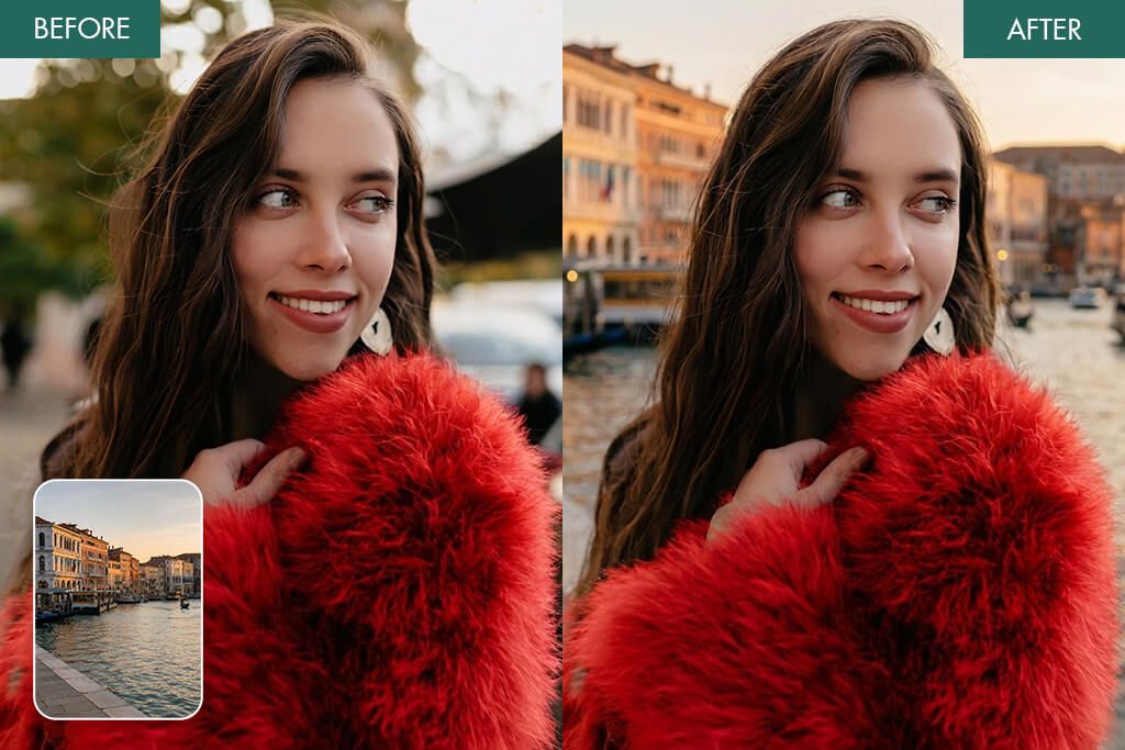weedit retouch merged photo before after